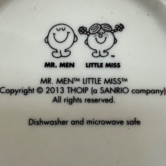 Mr Bump Mug Mr. Men Little Miss Blue Cream Sanrio 2013 Roger Hargreave - Picture 9 of 9